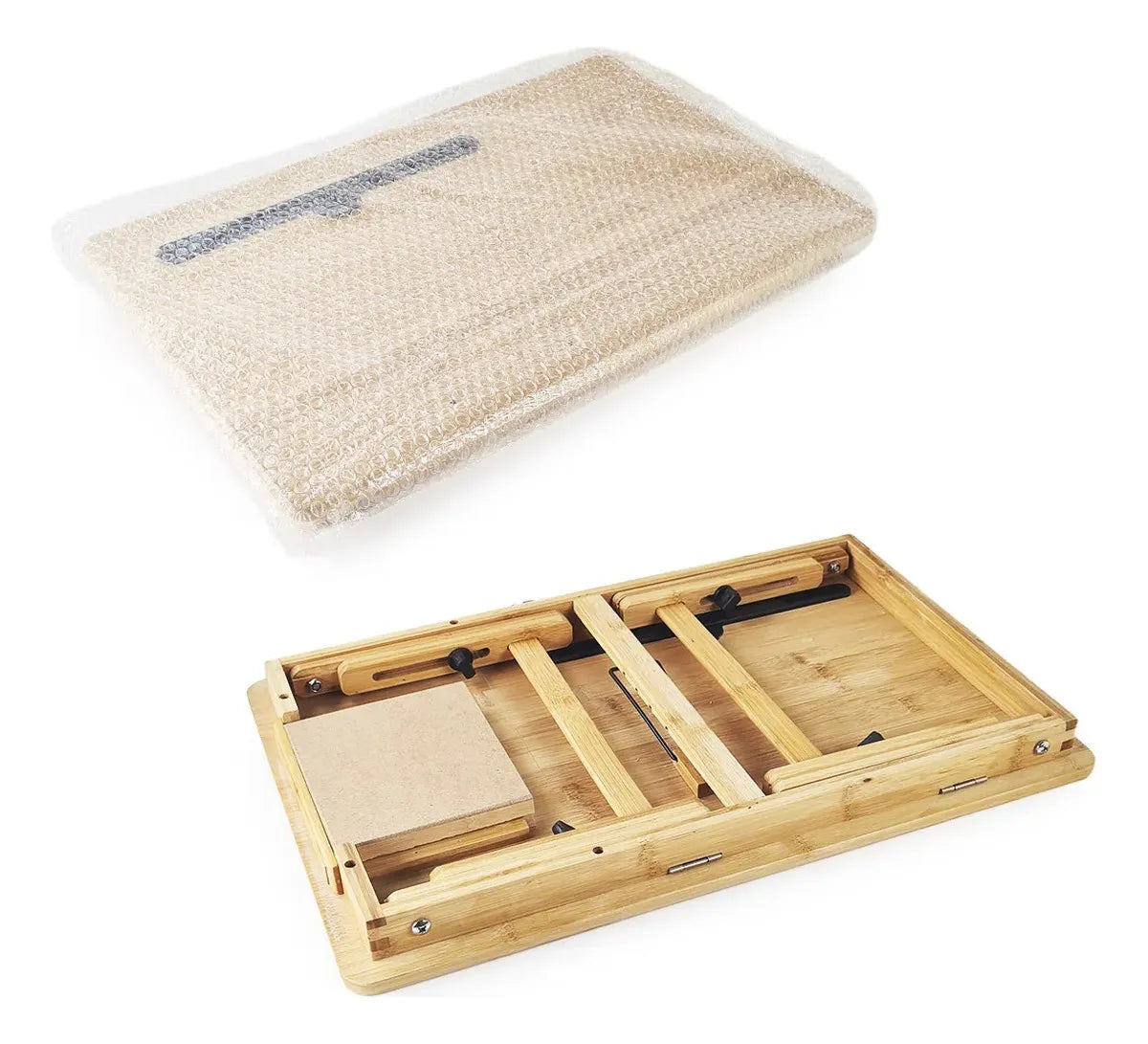 Bandeja Cama Notebook Desayuno De Bambú Mediana Otten Marrón Claro