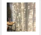 Guirnalda Cortina Led Navidad De 3x3 Metros 300leds 8 Efectos - Interconectable