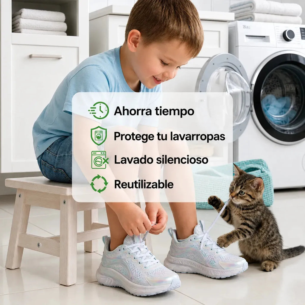 Bolsa Lava Zapatillas Para Lavar En Lavarropas T-cleaner ® Amarillo/celeste