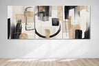Cuadro Abstracto Triptico 130x52cm Decorativo Moderno