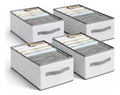 Cajones Pack X 4 Cajón Canasto Con Divisiones Ropa Plegable