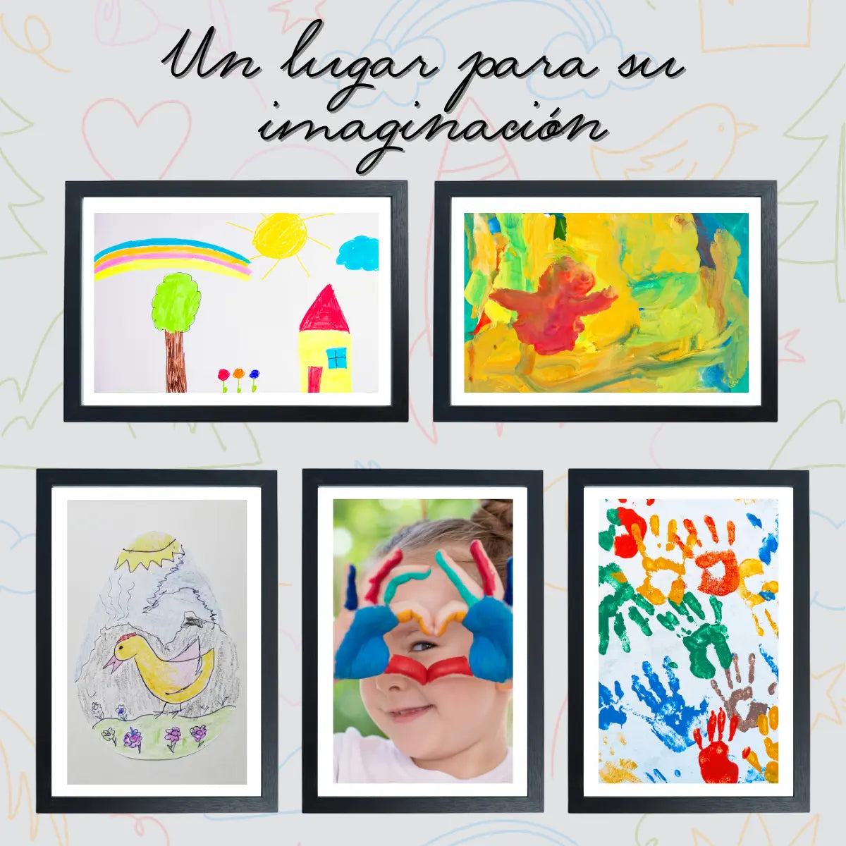 Marco Cuadro Porta Dibujos Intercambiable P/niños A4 Decodam