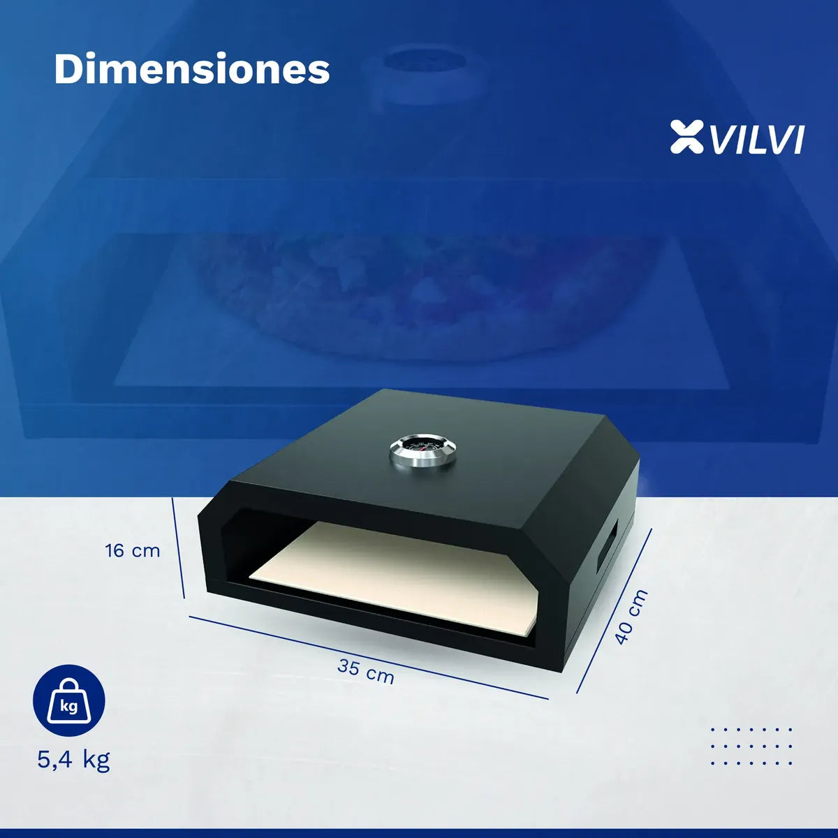 Horno Pizzero Portatil Parrilla Hornalla Pizza A La Piedra