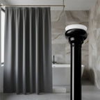 Caño Negro Para Cortina De Baño De 1,10 A 2mts Lujo