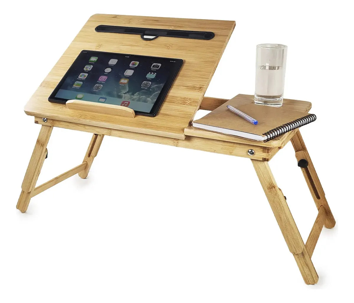 Bandeja Cama Notebook Desayuno De Bambú Mediana Otten Marrón Claro
