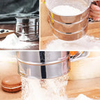 Set Completo de Repostería 5 en 1 – Balanza Digital + Tamiz de Harina + Termómetro de Cocina + Tapete de Silicona Antiadherente Horno y Rejilla de Enfriamiento