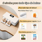 Mini Selladora, Portatil Recargable Para Hogar Cocina Bolsas
