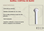 Caño Negro Para Cortina De Baño De 1,10 A 2mts Lujo