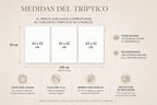 Cuadro Abstracto Triptico 130x52cm Decorativo Moderno