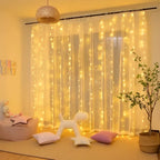 Guirnalda Cortina Led Navidad De 3x3 Metros 300leds 8 Efectos - Interconectable