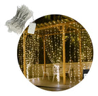 Guirnalda Cortina Led Navidad De 3x3 Metros 300leds 8 Efectos - Interconectable