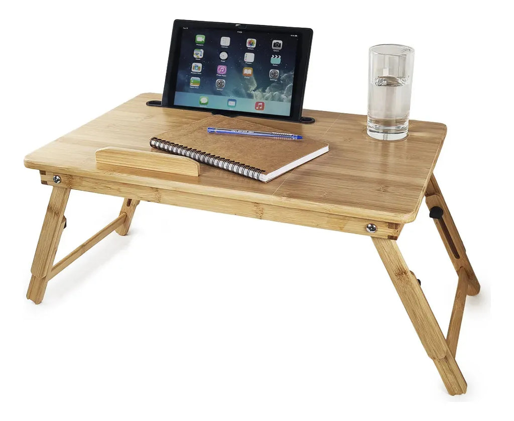 Bandeja Cama Notebook Desayuno De Bambú Mediana Otten Marrón Claro