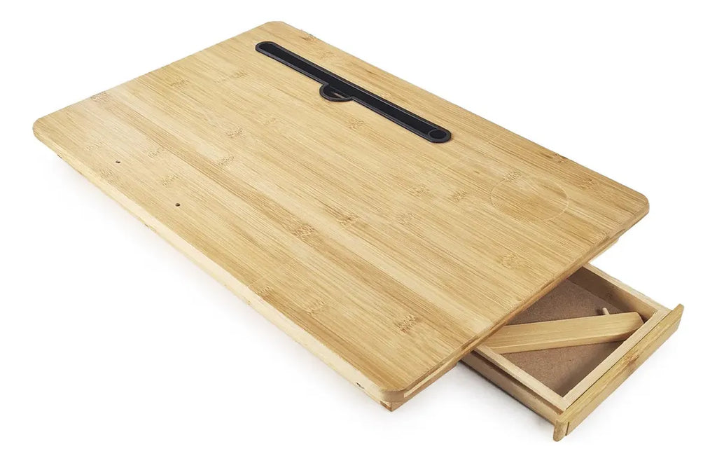 Bandeja Cama Notebook Desayuno De Bambú Mediana Otten Marrón Claro