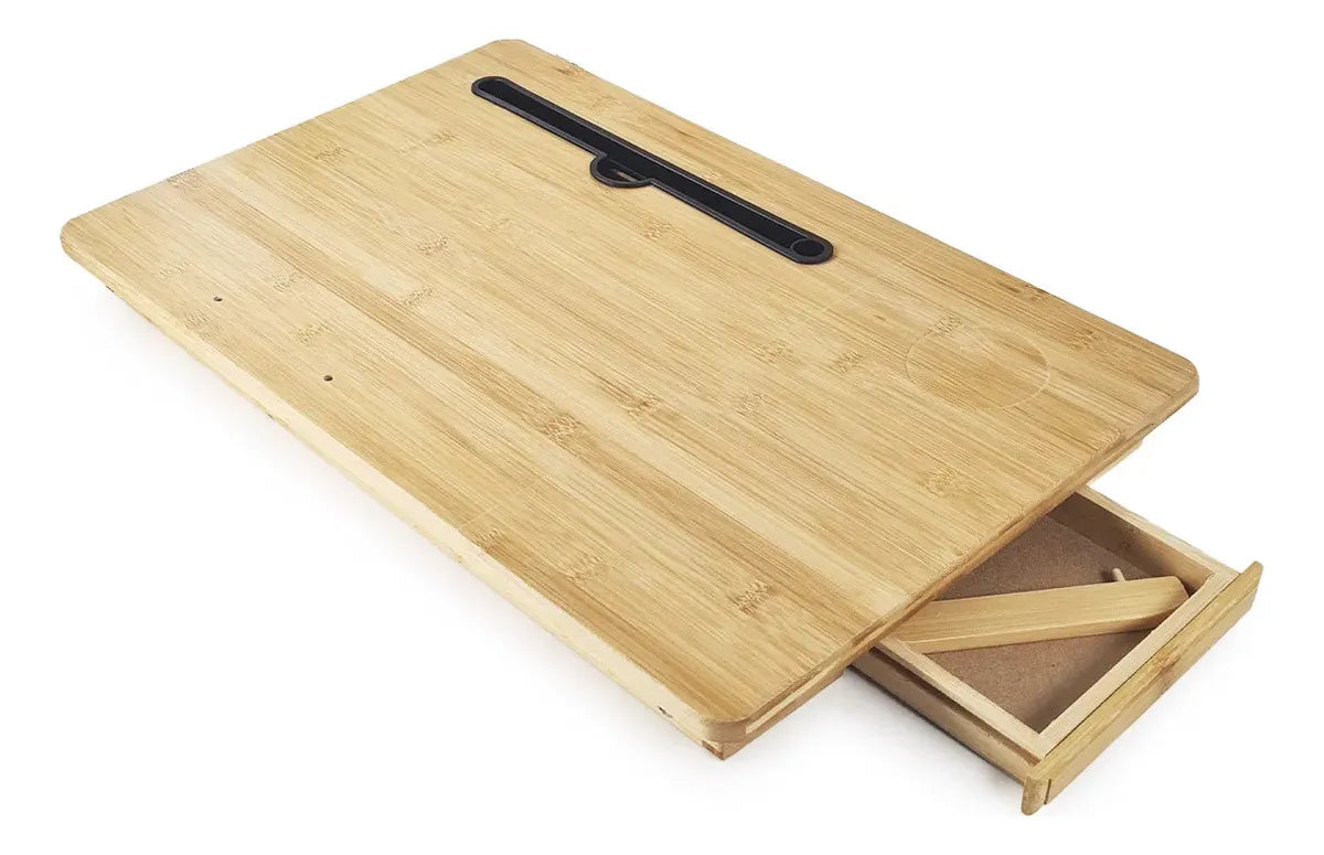 Bandeja Cama Notebook Desayuno De Bambú Mediana Otten Marrón Claro