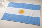 Manta, Bandera Argentina, Flannel, Bordada 160x 120 De Lujo!