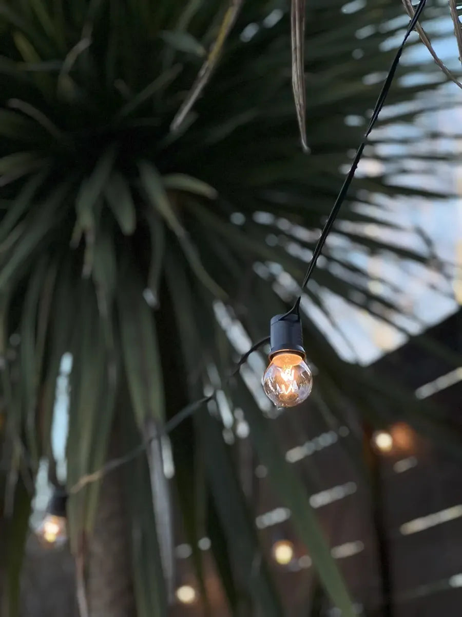 Guirnalda De Luces Focos Vintage Para Exterior 30 Metros