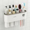 Dispenser Automatico Pasta Dental Porta Cepillos Baño Cintek Pared
