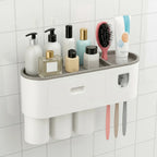 Dispenser Automatico Pasta Dental Porta Cepillos Baño Cintek Pared