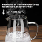 Tetera De Vidrio Termico Con Filtro Infusor Waggs Acero Inox 750ml