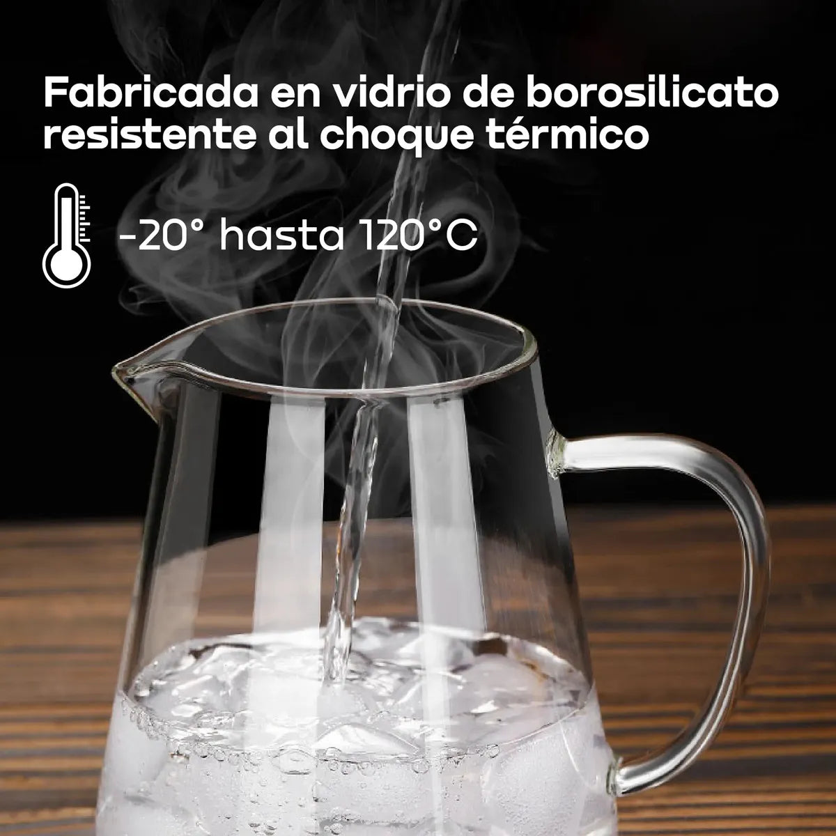 Tetera De Vidrio Termico Con Filtro Infusor Waggs Acero Inox 750ml