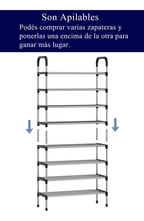 Zapateros Mueble Zapatos Organizador Zapatero De Metal Plateado De 8 Pisos