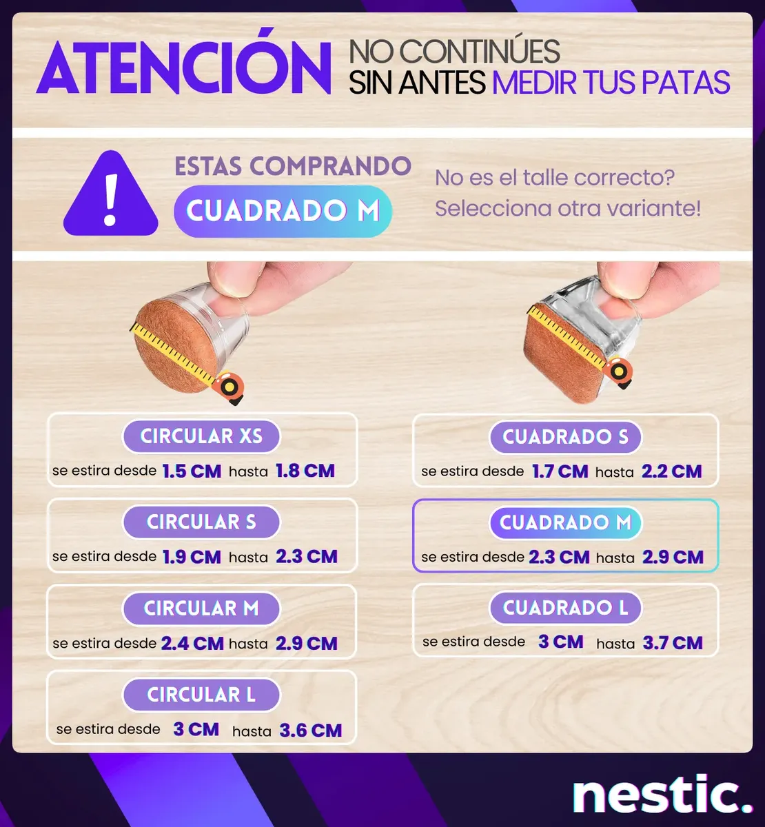 Protector Piso Pata Silla Mesa Circular Fieltro Regaton Premium X4 CIRUCULAR