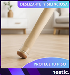 Protector Piso Pata Silla Mesa Circular Fieltro Regaton Premium X4 CIRUCULAR
