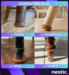 Protector Piso Pata Silla Mesa Circular Fieltro Regaton Premium X4 CIRUCULAR
