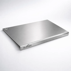 Tabla De Acero Inoxidable 50x35 Con Tope Para Cocina 1.2 Mm