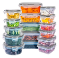 Set x16 tapers frascos recipientes hermeticos plastico
