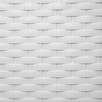 4 Canastos Cajón Organizador Plástico Símil Rattan Mediano Color Blanco