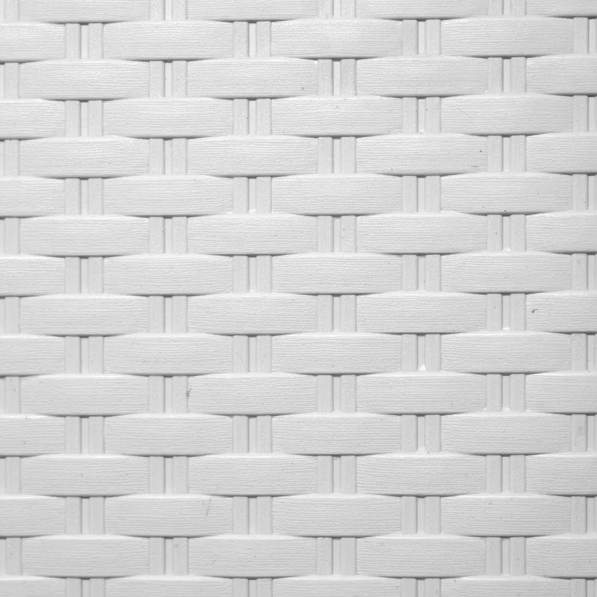 4 Canastos Cajón Organizador Plástico Símil Rattan Mediano Color Blanco