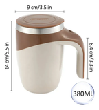 Taza Termica Mezclador Batidor Automatico Multiuso Con Usb